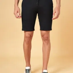 Byford by Pantaloons Black Cotton Slim Fit Shorts-picture-46