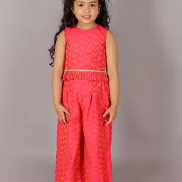 Lil Drama Kids Pink Printed Top with Pants-image-33
