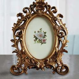 Art Street Gold Engineered Wood Premium Designer Table Photo Frame-35