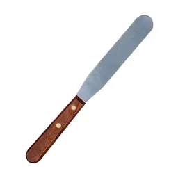 RELIGLAS 10 cm Stainless Steel Ointment Flexible Blade Wooden Handle Spatula, 14.353.02-19