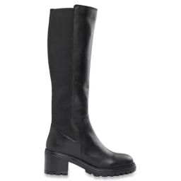 Geox Women's D Damiana Black Leather Casual Boots-image-96