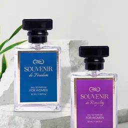 Souvenir Women Set Of 2 De Royalty & Freedom Long Lasting Eau De Parfum - 50 ml Each-22