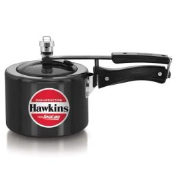 Hawkins Black Aluminium Induction Inner Lid Instaa Hard Anodised Pressure Cooker (2 L)-48