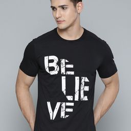 Alcis Men Black & White Typography Printed T-shirt-image-59