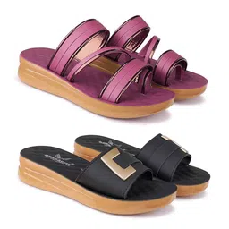 BERSACHE Women Open Toe Flats with Buckles-image-78