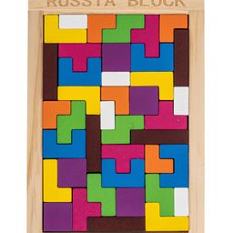 BAYBEE Wooden Tangram Brain Teaser Board Puzzle Multicolor - 40 Pieces-23