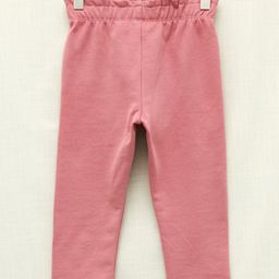Basic Organic Cotton Solid Back Pocket Trousers - Dusty Pink-image-76