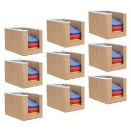 PrettyKrafts Shirt Stacker Closet Organizer , Shirts and Clothing Organizer , Exile Set of 9 , Beige-image-73