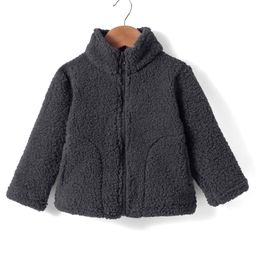 Kanvin Fleece Woven Full Sleeves Solid Colour Winter Jacket - Black-image-79