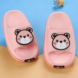 Oh! Pair Slip On Clogs with Bear Applique - Pink-picture-43