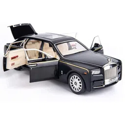 NIYAMAT 1:24 Scale Diecast Metal RR Cullinan Toy Cars Pull Back Openable Doors with Light Sound - Colors as Per Stock-picture-17