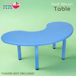 Ehomekart Kids Half Round Moon Shape Study Table-31