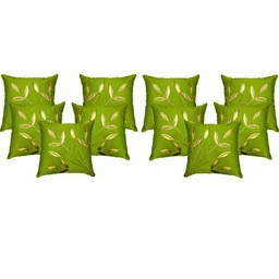 India Furnish Green Floral Silk Square Cushion Cover-picture-47