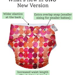 SuperBottoms Reusable and Washable Cloth Diapers for Babies Cloth Diaper Free size Uno Circle Print - Multicolor image 5
