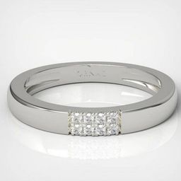 Ornaz 18KT White Gold Diamond-Studded Finger Ring - 2.84 g-image-51