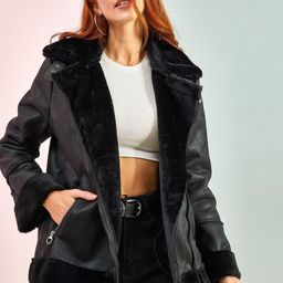 BIANCO LUCCI Spread Collar Zipper Jacket-35