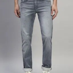 Cantabil Men Original Straight Fit Mid-Rise Heavy Fade Stretchable Jeans-image-65