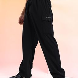HRX by Hrithik Roshan Men Mid-Rise Rapid-Dry Parachute Fit Training Cargo Track Pants-picture-9