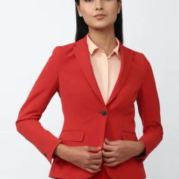 Van Heusen Red Regular Fit Blazer-image-40