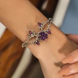 Shaya 92.5 Sterling Silver Rebutia Bloom Bracelet for Women-image-44