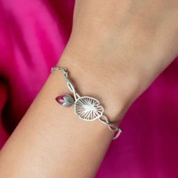 Shaya 92.5 Sterling Silver Rise Above Bullying Bracelet for Women-image-58