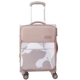 American Tourister Capella Peach Printed Soft Cabin Trolley Bag - 56 cm-image-28