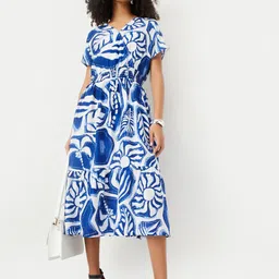 max Printed Fit & Flare Midi Dress-picture-25
