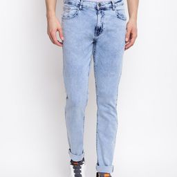 Belliskey Men Blue Skinny Fit Heavy Fade Stretchable Jeans-image-88