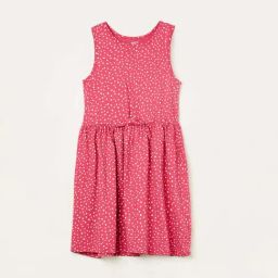 Fame Forever by Lifestyle Kids Pink Cotton Printed Dress-image-89