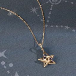 Mia by Tanishq Starry Nightfall 14k Gold & Nakshatra Pendant-image-11
