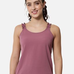 BAESD Round Neck Ruffled Tank Top-image-23