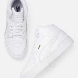 Puma Unisex Perforated Mid-top Leather Sneakers-image-39