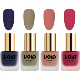 VOLO Set Of 4 Velvet Matte Nail Polish- 8 ml Each- Shade- 31- 37- 38- 43-image-81