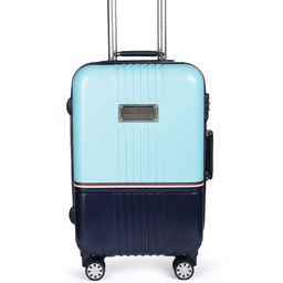 Tommy Hilfiger Unisex Turquoise Blue & Navy Blue Hard Luggage Trolley Bag-70