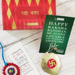 Crazy Corner  Kids Multicolour Rakhi With Roli Chawal-56