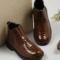 Tiny Bugs Boys Textured Chelsea Boots-image-44
