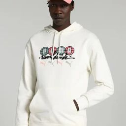 Puma White Cotton Regular Fit Printed Hooded Sweatshirt-picture-23