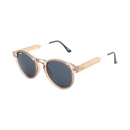 MAGNEQ Grey UV Protection Round Unisex Sunglasses-image-38