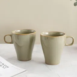 VarEesha Green Solid Ceramic Glossy Mugs Set of Cups and Mugs-image-94