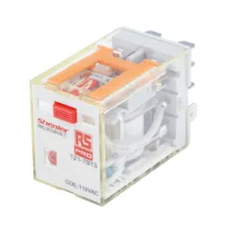 RS PRO Power Relay Plug In Mount 110 V AC Coil 10A Switching Current Model No. 1217813-39