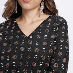 Anouk Ethnic Motifs Print Kurta with Trousers & Dupatta image 5