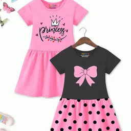 YK X Trampoline Print A-Line Dress-image-36