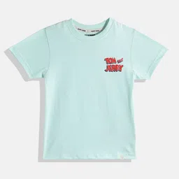 Happy Faces Boys Pure Cotton Tom & Jerry Printed T-shirt-picture-1