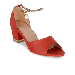 SHUZ TOUCH Women Red Embellished Heels-20