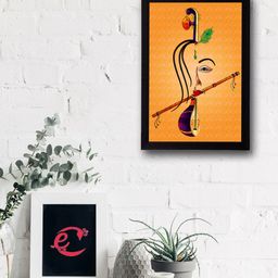 eCraftIndia Multicoloured Lord Krishna UV Wall Art-image-34