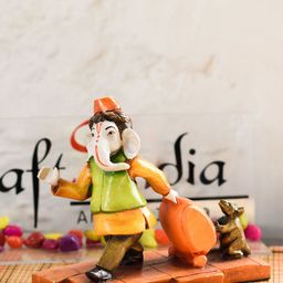 eCraftIndia Multicoloured Ganesha Statue Showpiece-image-79
