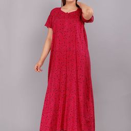 AAKARSHANA CREATION Printed Maxi Nightdress-image-66