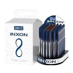 Doms Inxon 0.7 mm ‎Blue, Black, Red Ball Pen (Pack of 1 Box)-13