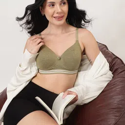 DressBerry Olive Half Coverage Lightly Padded Everyday Bra - All Day Comfort-picture-55