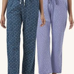 Dreamz by Pantaloons Purple Blue Cotton Printed Pyjamas-image-11